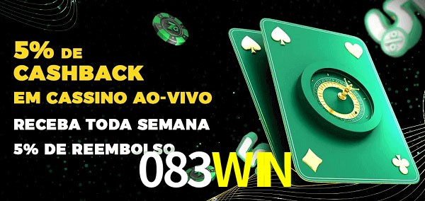 Promoções do cassino ao Vivo 083WIN